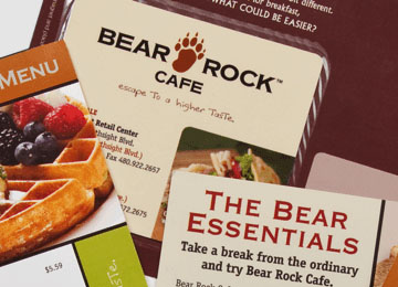 Bear Rock Cafe: Menus